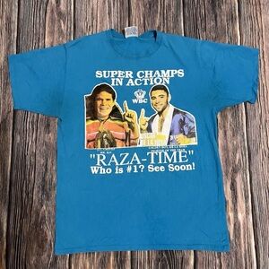 Vintage Julio Cesar Chavez VS Oscar De La Hoya Rare Boxing Rap Tee Shirt Size XL
